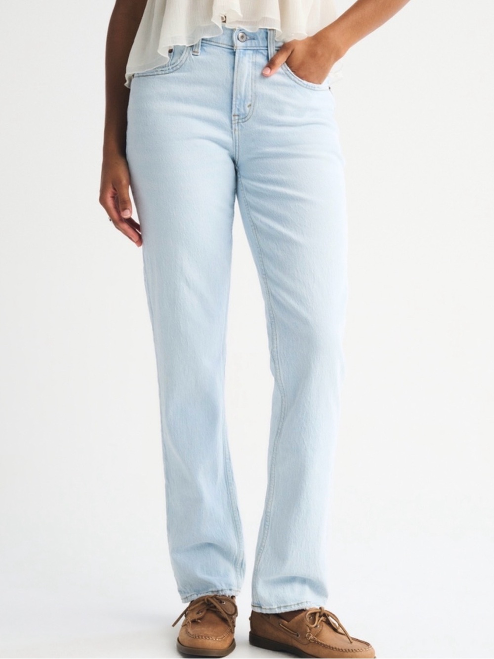 Abercrombie & Fitch Light Blue Straight Leg Jeans